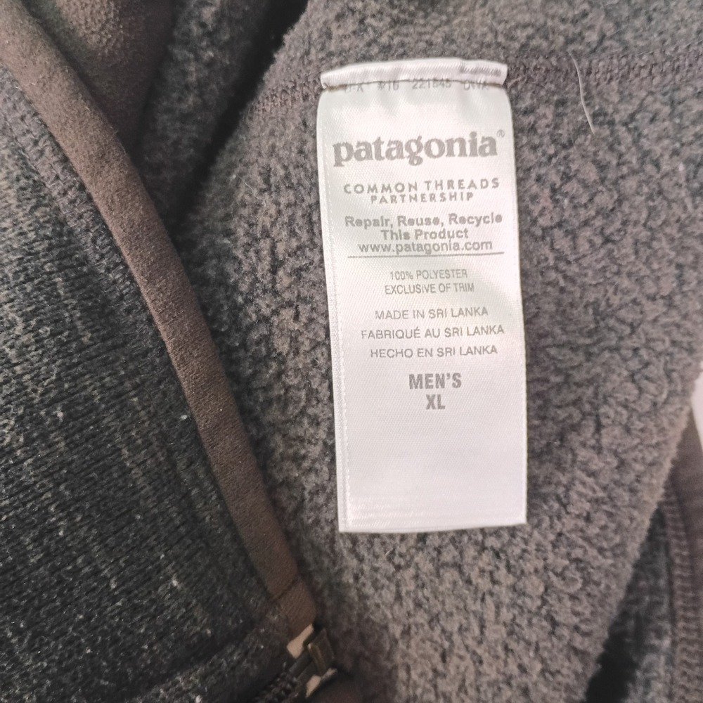 Patagonia Better Sweater Vest Mens XL Brown Full Zip Fleece 25881 FA15 - Picture 7 of 10